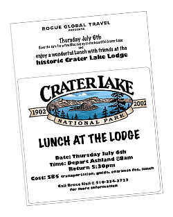 Crater Lake Lunch at the Lodge with Rogue Global